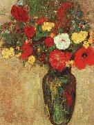 Odilon Redon Vase with Flowers oil painting on canvas